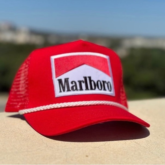 Red Marlboro Rope Cap - Picture 2 of 4